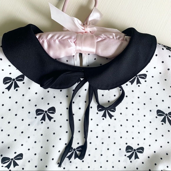 Babydoll bows FOREVER 21 top SMALL - Picture 5 of 10